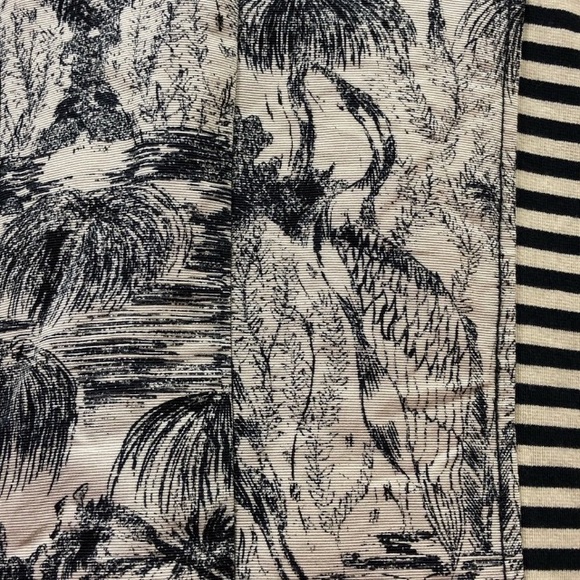 Tracy Reese French toile stripe floral white cream belted sheath-dress 1… - Picture 4 of 9